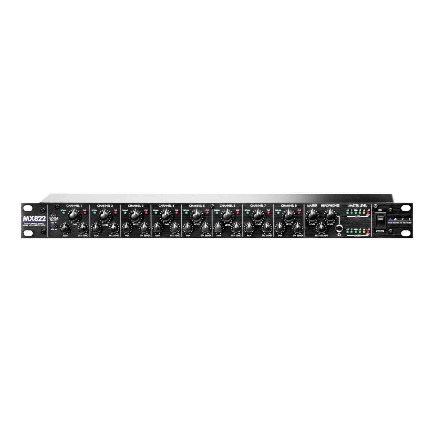 ART MX822 8-Channel Stereo Mic / Line Mixer