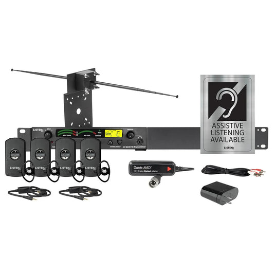 Listen Technologies LS-31-072-D iDSP Stationary Dante RF System