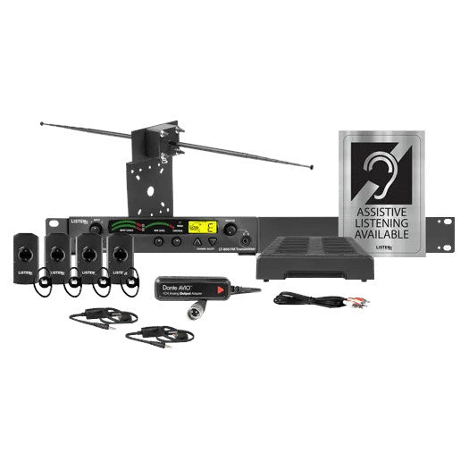 Listen Technologies LS-55-072-D iDSP Stationary Dante RF System