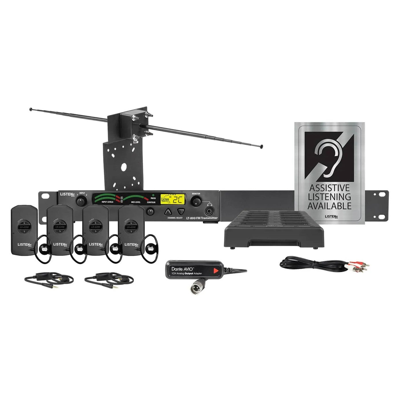 Listen Technologies LS-55-216-D iDSP Stationary Dante RF System