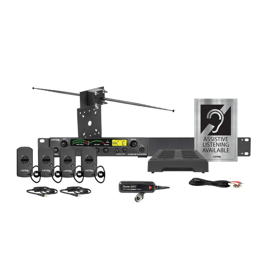 Listen Technologies iDSP Advanced Stationary RF System For ADA Compliance Level III | 72 MHz | Dante