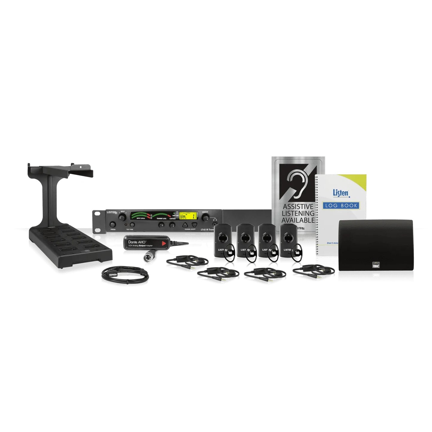 Listen Technologies ListenIR iDSP Standard System IR Package | Gray | Dante