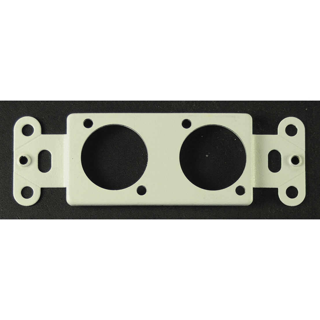 Whirlwind WPIDWH/2NDH White Wall Plate 2-Position Neutrik D-Series