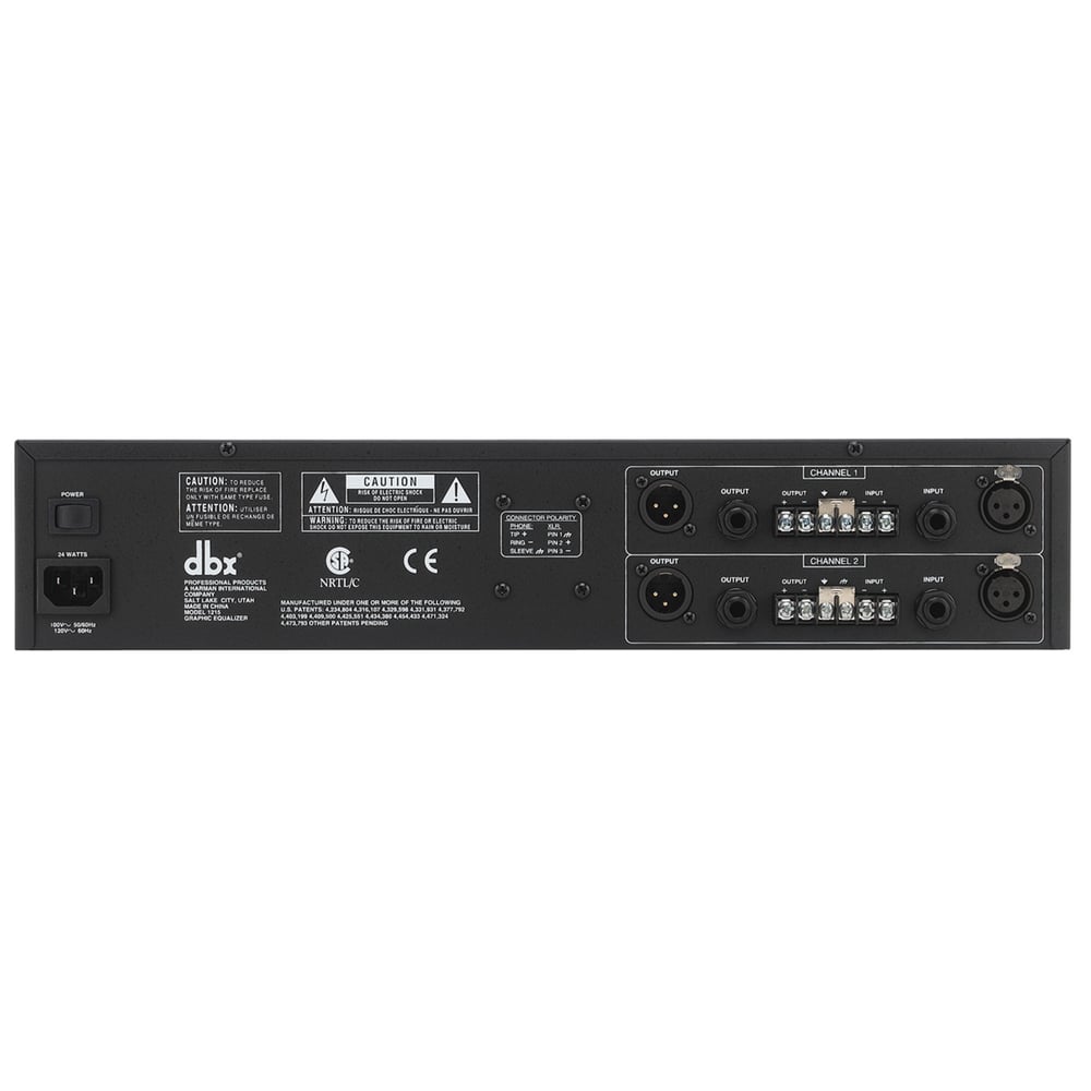 DOUGFLEE 121-5 2 Channel 15-Band Graphic Equalizer W/6 Or 15 Db Boost/Cut & Rf Filters
