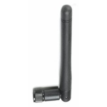 QolorPIX wireless antenna with knurled threaded base, upright view, City Theatrical