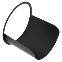 2492 half top hat angled view with round frame and black matte shell for Source Four PAR fixtures, City Theatrical