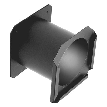 CITTHE 2483 color extender angled three-quarter view showing flat mounting plate and tapered barrel, City Theatrical