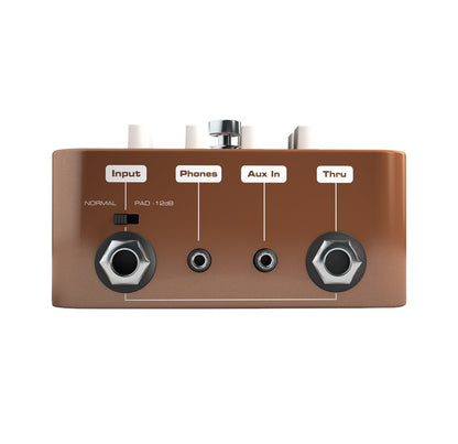 Palmer POCKET AMP ACOUSTIC Portable Preamp front side