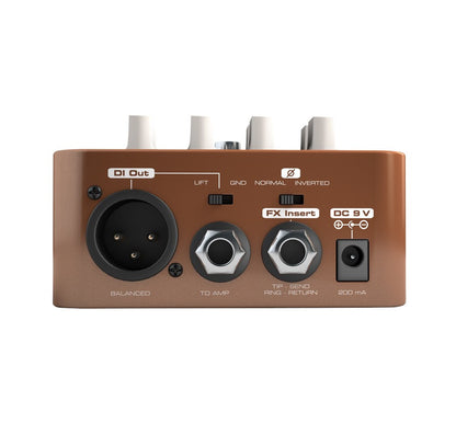 Palmer POCKET AMP ACOUSTIC Portable Preamp back side