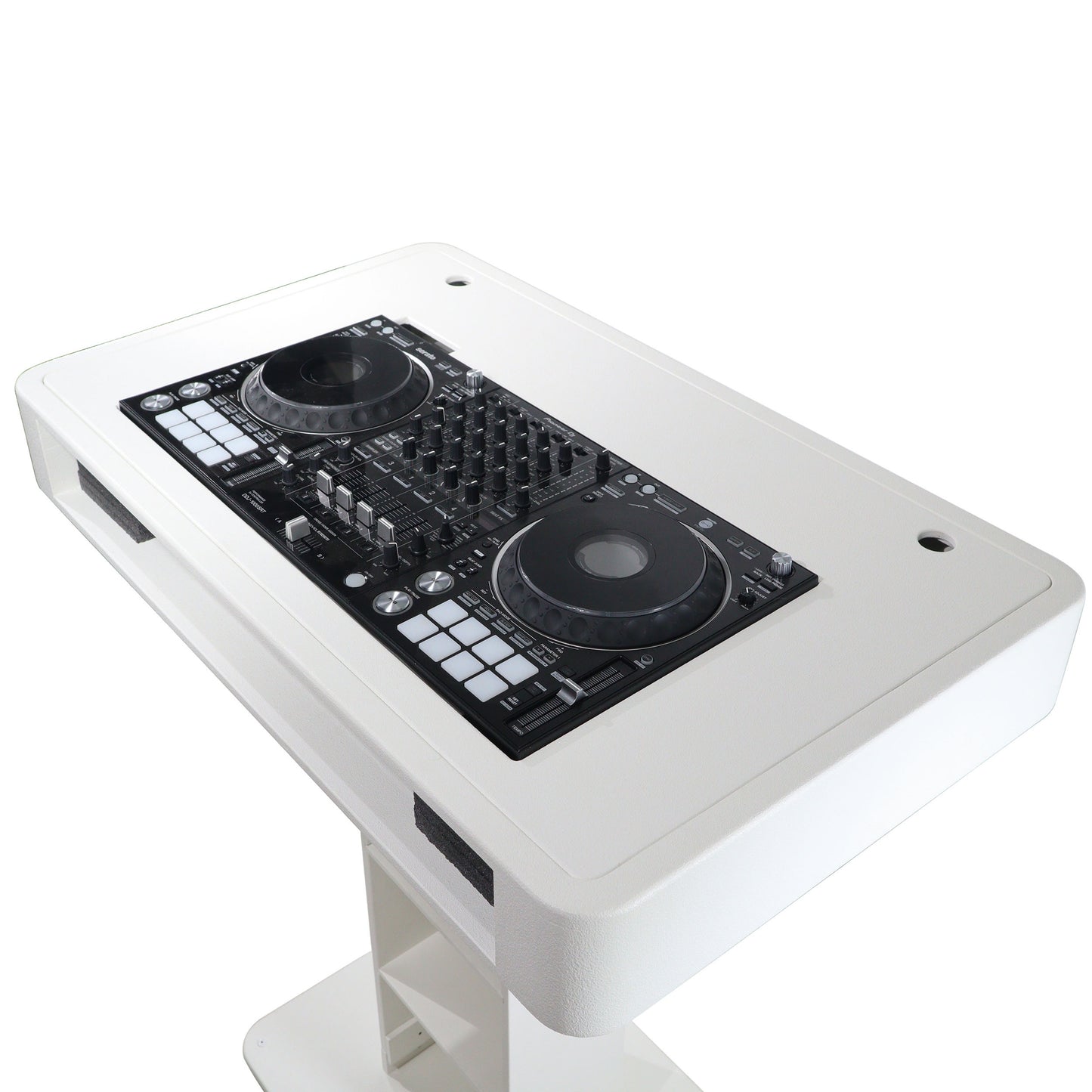 ProX Control Tower DJ Podium T-Shape Stand for Pioneer DDJ | White | With Road Case