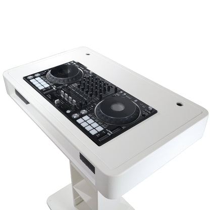 ProX Control Tower DJ Podium T-Shape Stand for Pioneer DDJ | White | With Road Case