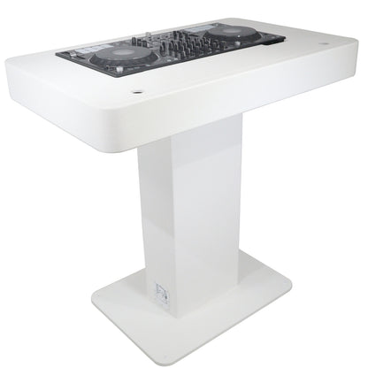 ProX Control Tower DJ Podium T-Shape Stand for Pioneer DDJ | White | With Road Case