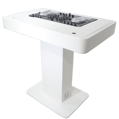 ProX Control Tower DJ Podium T-Shape Stand for Pioneer DDJ | White | With Road Case
