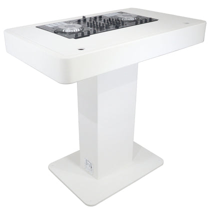 ProX Control Tower DJ Podium T-Shape Stand for Pioneer DDJ | White | With Road Case