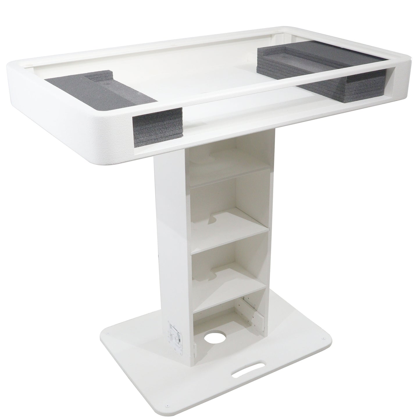ProX Control Tower DJ Podium T-Shape Stand for Pioneer DDJ | White | With Road Case