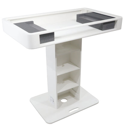 ProX Control Tower DJ Podium T-Shape Stand for Pioneer DDJ | White | With Road Case