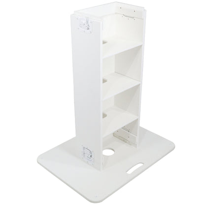 ProX Control Tower DJ Podium T-Shape Stand for Pioneer DDJ | White | With Road Case