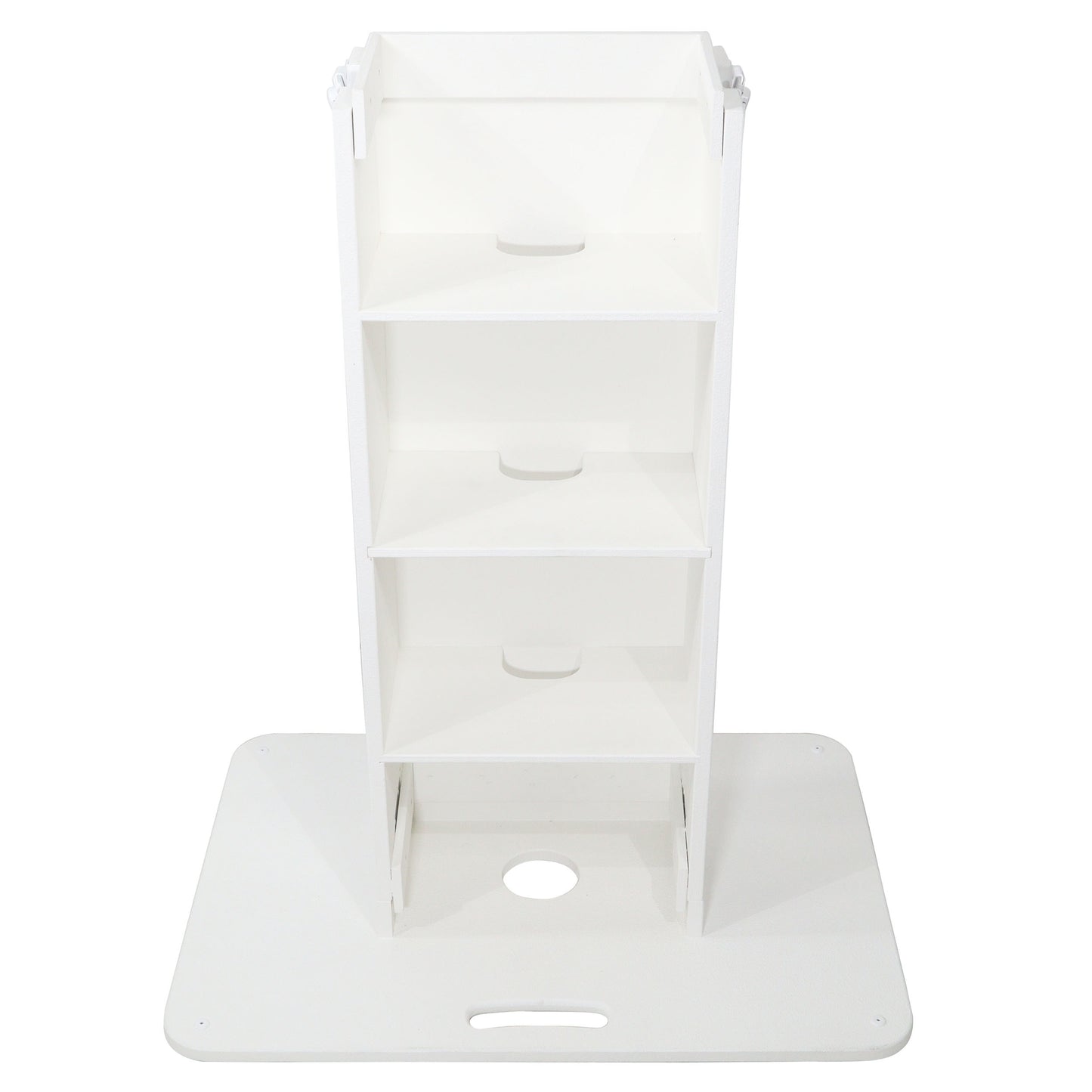ProX Control Tower DJ Podium T-Shape Stand for Pioneer DDJ | White | With Road Case