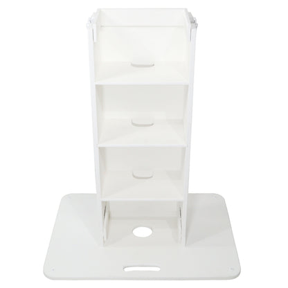 ProX Control Tower DJ Podium T-Shape Stand for Pioneer DDJ | White | With Road Case