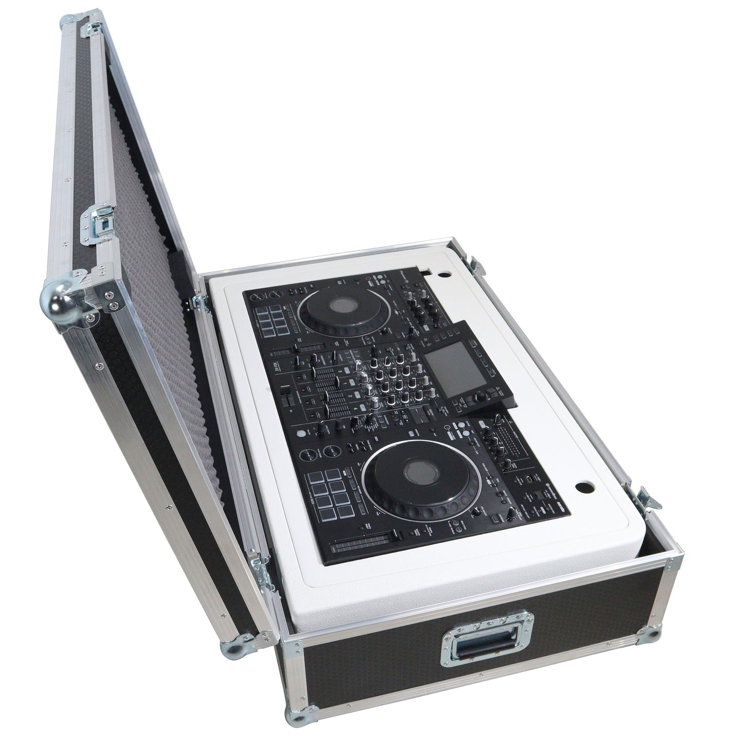 ProX Control Tower DJ Podium T-Shape Stand for Pioneer DDJ | White | With Road Case