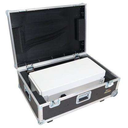 ProX Control Tower DJ Podium T-Shape Stand for Pioneer DDJ | White | With Road Case