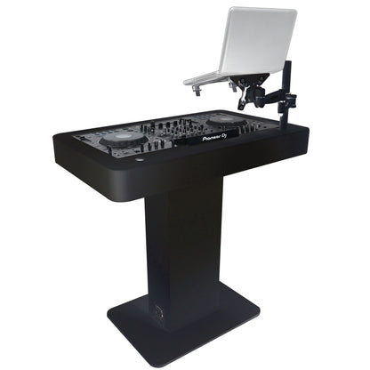 ProX Control Tower DJ Podium T-Shape Stand for Pioneer DDJ | White | With Road Case