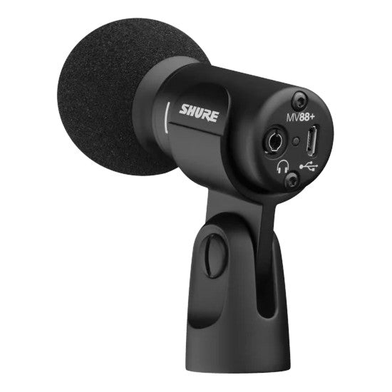 Shure MV88+STEREO-USB Stereo USB Microphone back