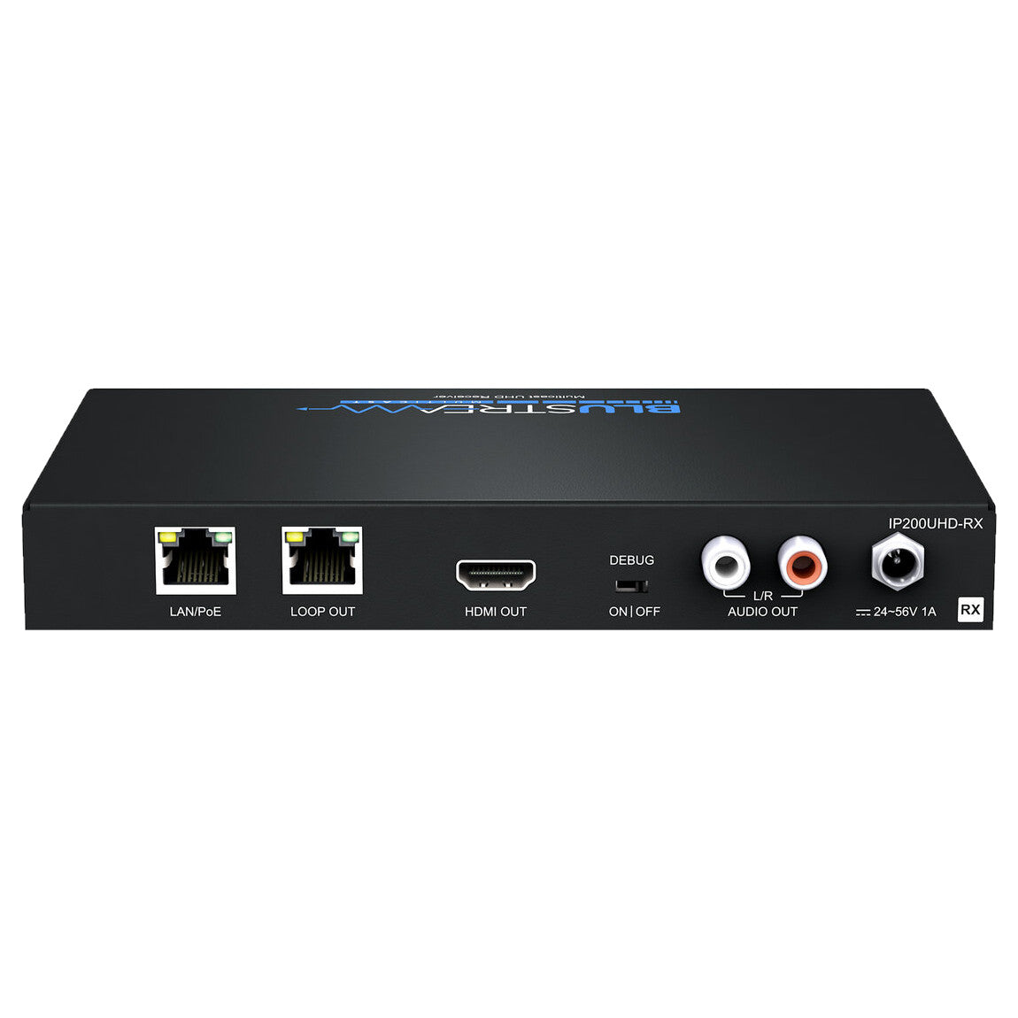 Blustream IP200UHD-RX HDMI over IP 4K Video Receiver back