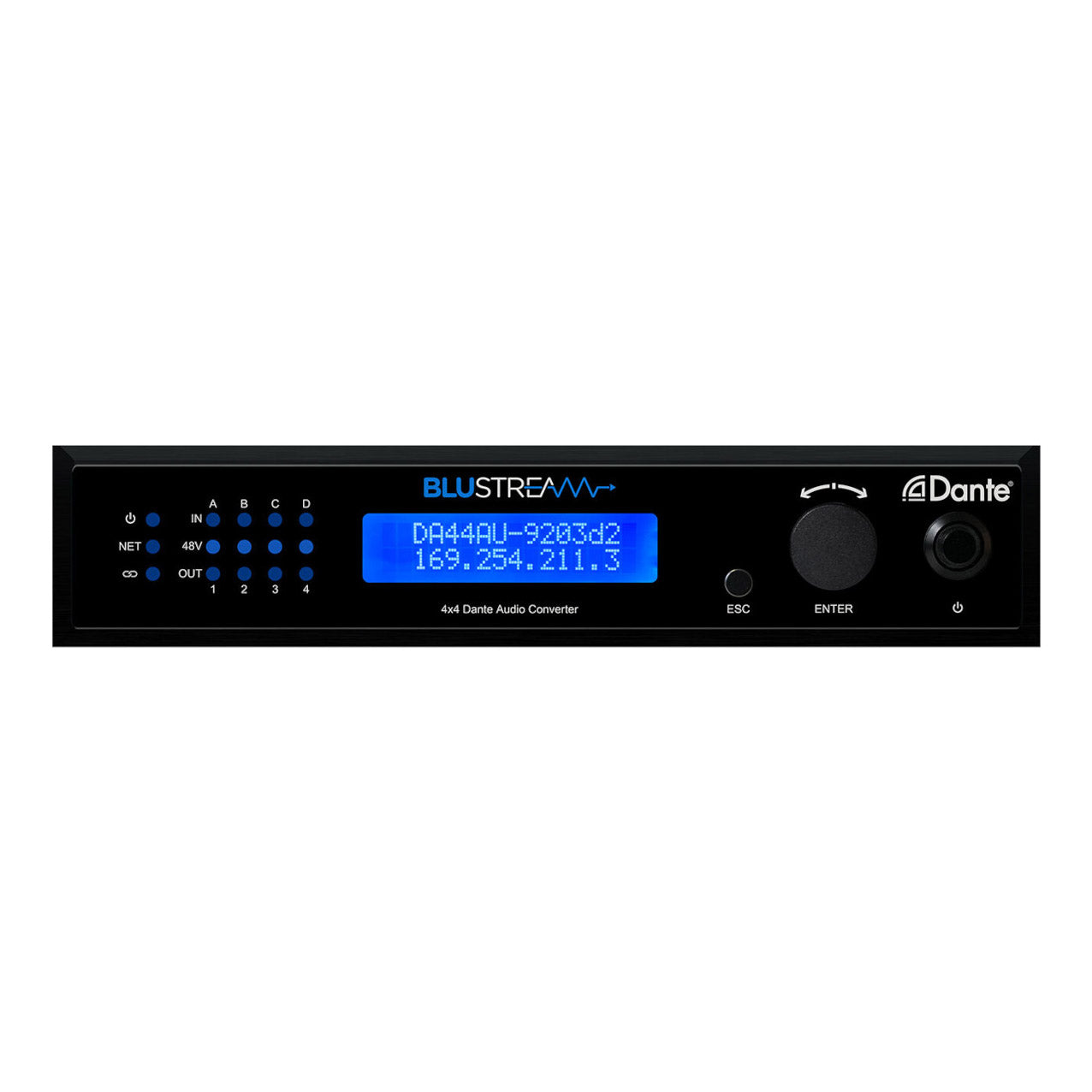 Blustream DA44AU 4x4 Dante Digital Audio Converter