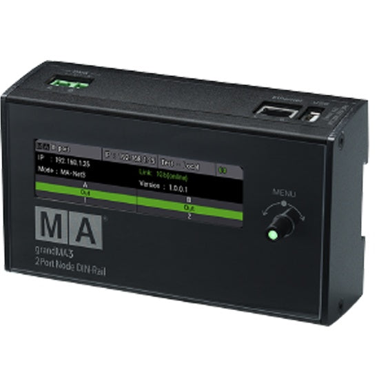 MA Lighting MA4010512-1 grandMA3 onPC 2Port Node Ethernet-to-DMX Interface 2K PoE