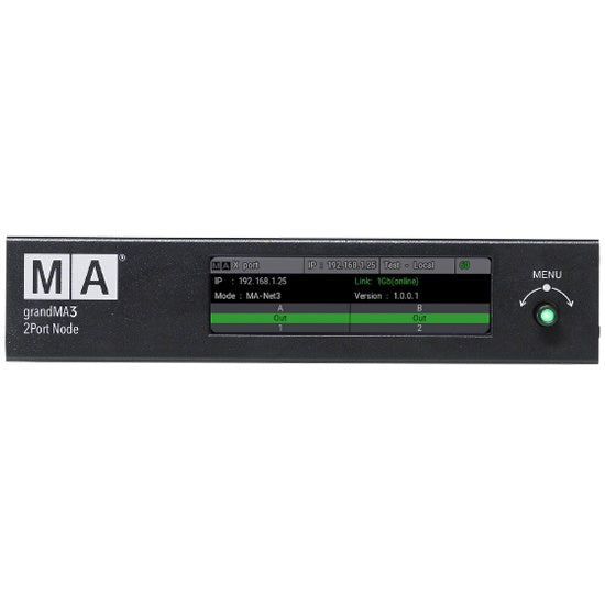 MA Lighting MA4010512-1 grandMA3 onPC 2Port Node Ethernet-to-DMX Interface 2K PoE