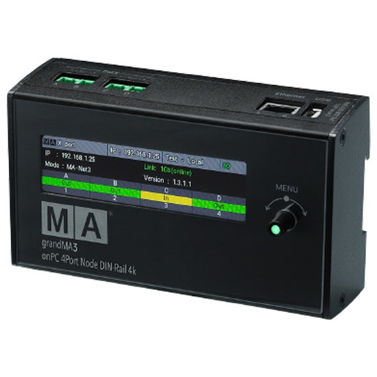 MA Lighting MA4023580 grandMA3 4Port Node DIN-Rail 4K