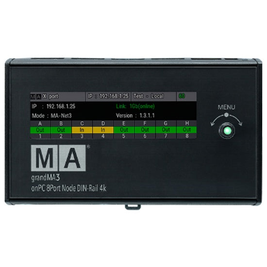 MA Lighting MA4010514-1 grandMA3 onPC 8Port Node Ethernet-to-DMX Converter