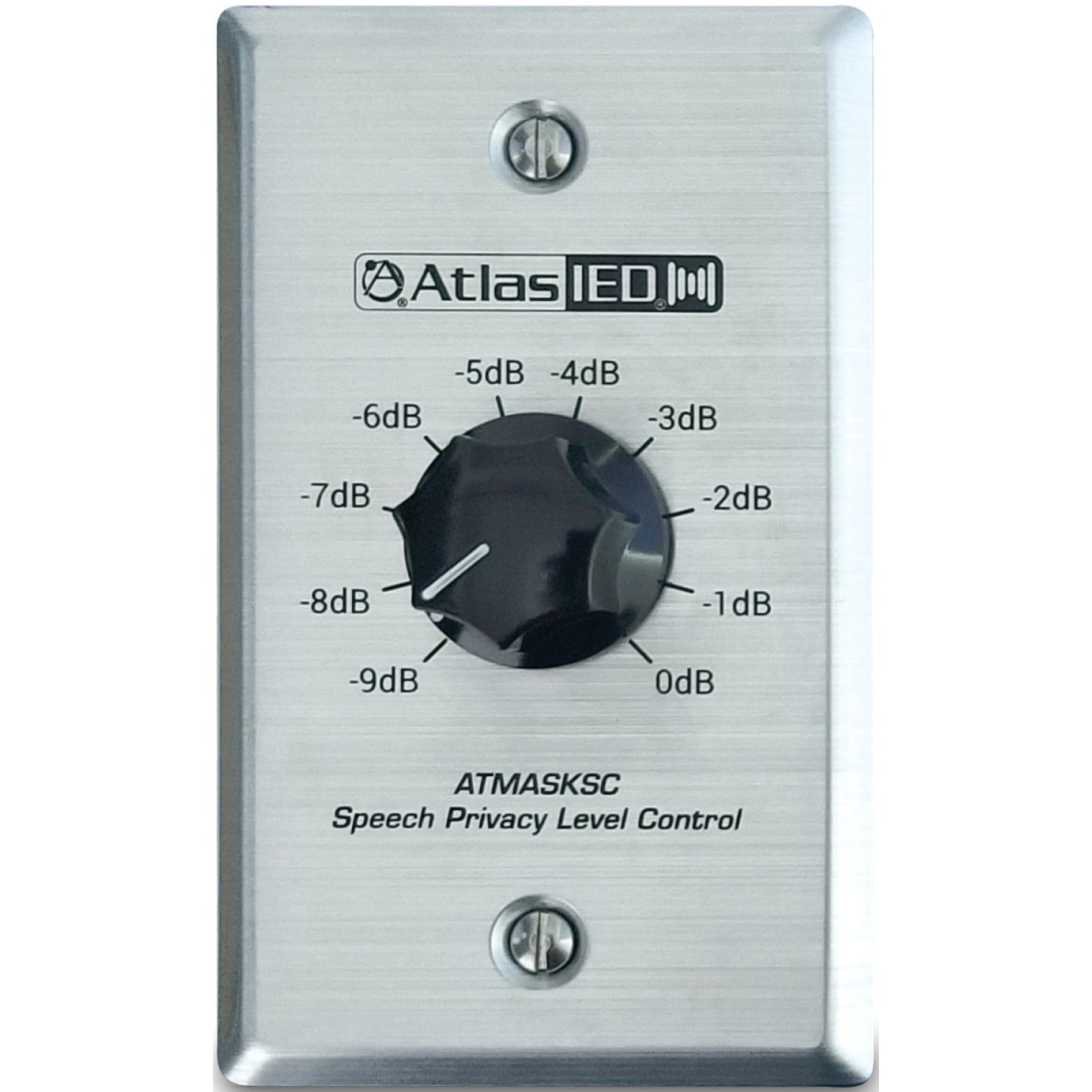 AtlasIED ATMASKSC Wall Plate Precision Stepped Attenuator