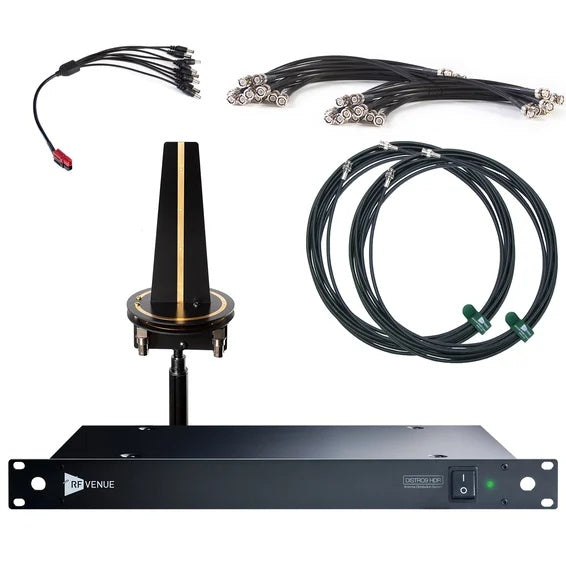RF Venue D-OMNID9 Diversity Omni Antenna DISTRO9 Bundle