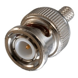 West Penn CN-BM53-8X-25 50 Ohm BNC Male Crimp Connector for RG-8X/U