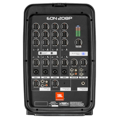 JBL EON208P Packaged 2-Way PA with 8-Channel Mixer and Bluetooth back