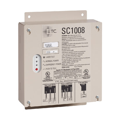 ETC SC1008 Emergency Lighting Transfer Switch NEMA 1