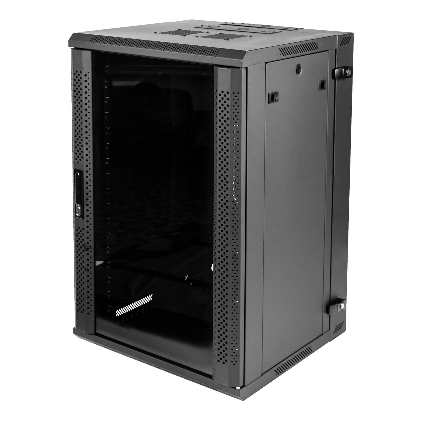 Gator Rackworks GRW2018509 18U Hinged Wall Rack with Glass Door