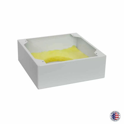 Lowell Steel Enclosure for 8" Speaker, Surface Mount | 16-gauge galvanized steel