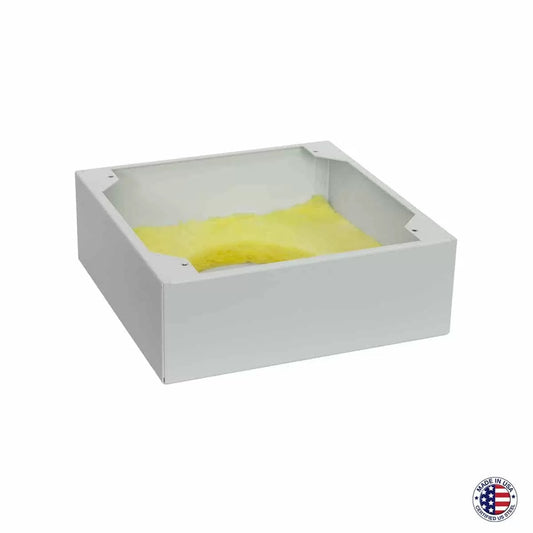 Lowell Steel Enclosure for 8" Speaker, Surface Mount | 16-gauge galvanized steel