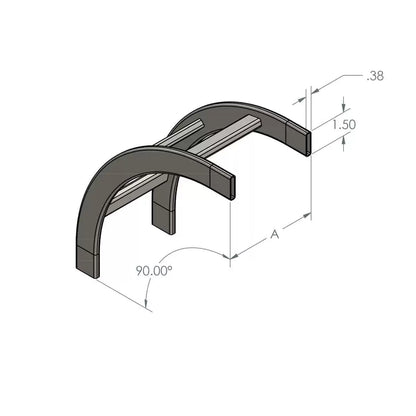 Lowell Cable Ladder Vertical Turn Steel Rack Cable Management | 12"