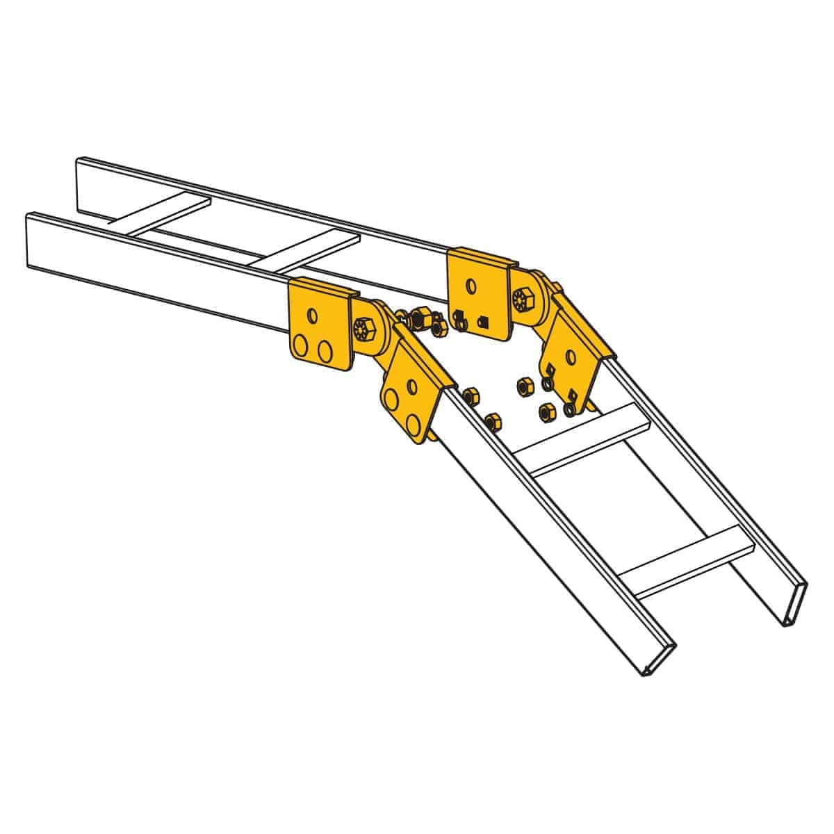 Lowell CLH-SKS Cable Ladder Adjustable Swivel Splice Kit