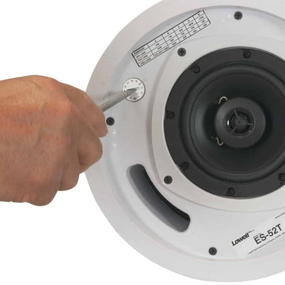 Lowell ES-52T 5-1/4" Coaxial In-Ceiling Speaker System With Enclosure