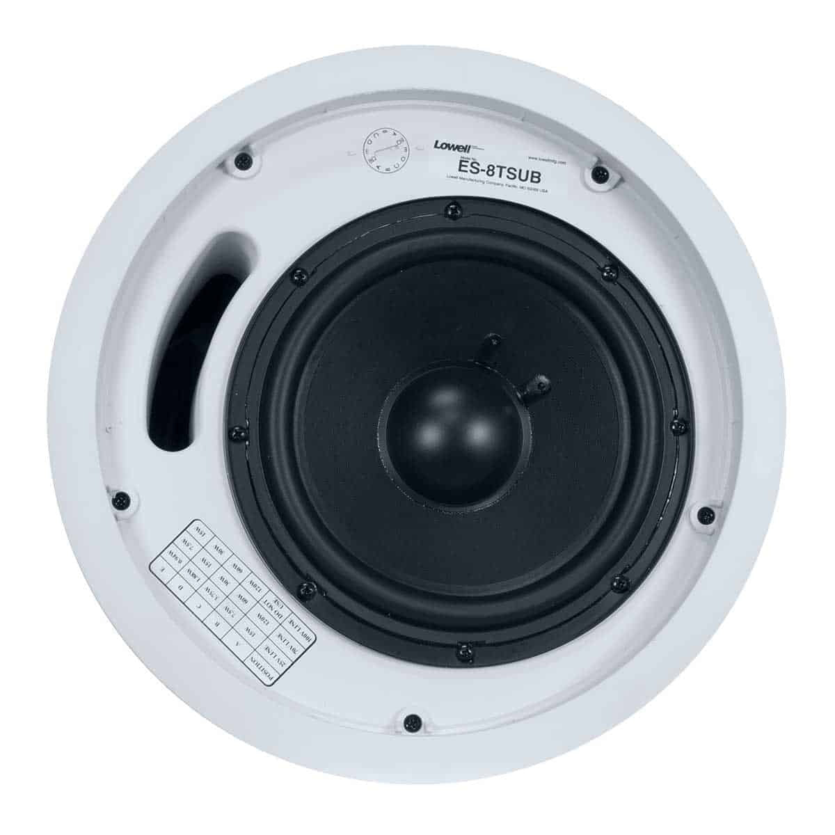 Lowell ES-8TSUB 8" Ceiling Subwoofer For ES Series Systems