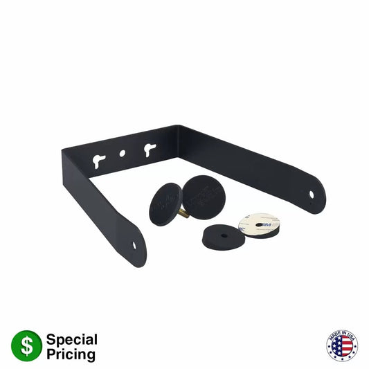 Lowell ESP Series U-Brackets Steel Surface-Mount Bracket | 6" | Black