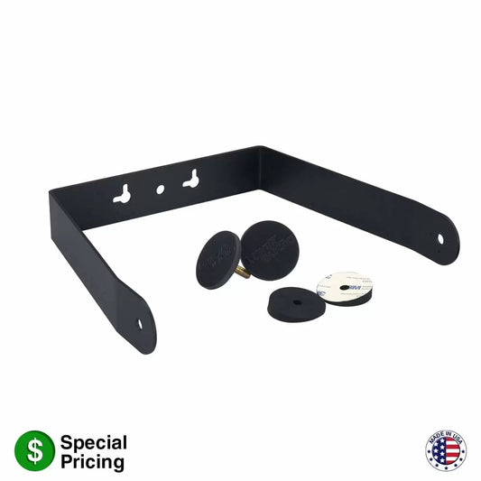 Lowell ESP Series U-Brackets Steel Surface-Mount Bracket | 8" | Black