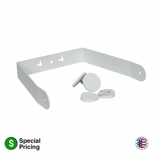 Lowell ESP Series U-Brackets Steel Surface-Mount Bracket | 8" | White