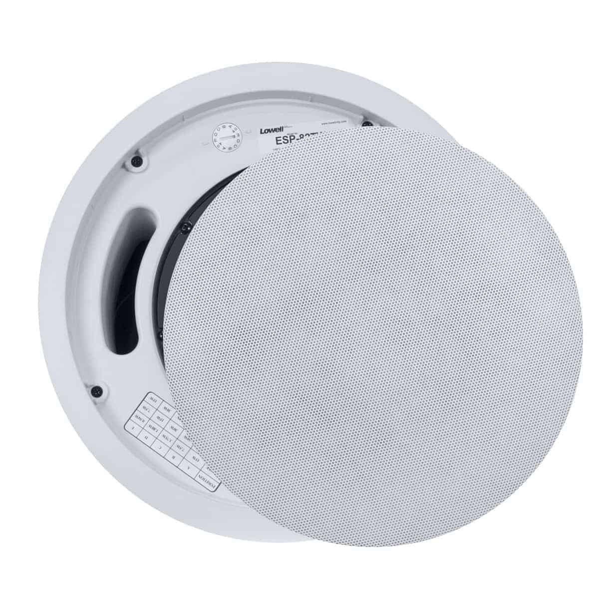 Lowell ESP Series Coaxial Pendant Speakers Acoustic-Match Ceiling Install | 8" | With Transformer