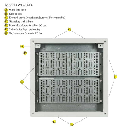 Lowell IWB In-Wall Box Galvanized Steel Between-Stud Enclosure | 14"